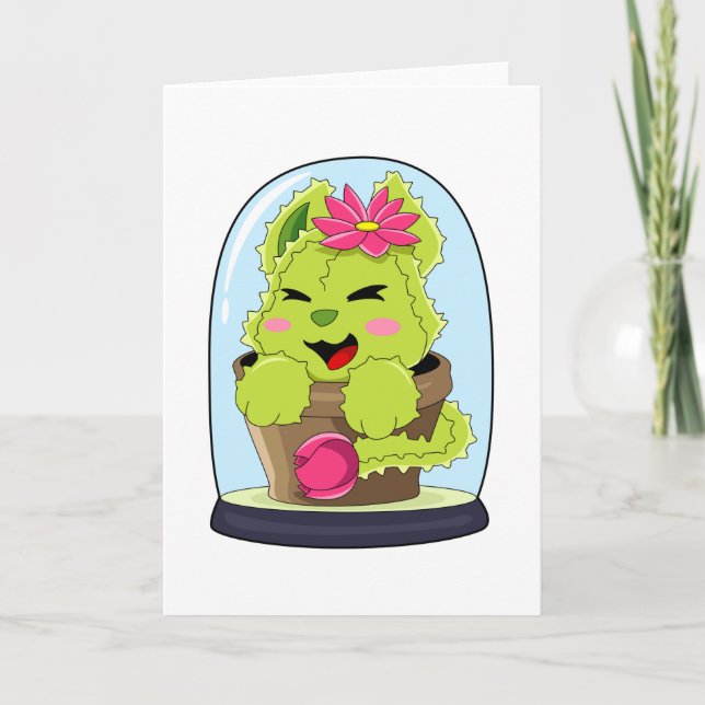 Carte Cactus de chat (Devant)