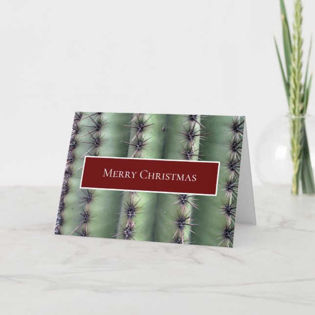 Carte Cactus de Noël du sud-ouest du désert (Devant)