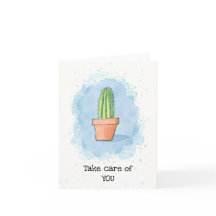Cactus en Pot - Bleu