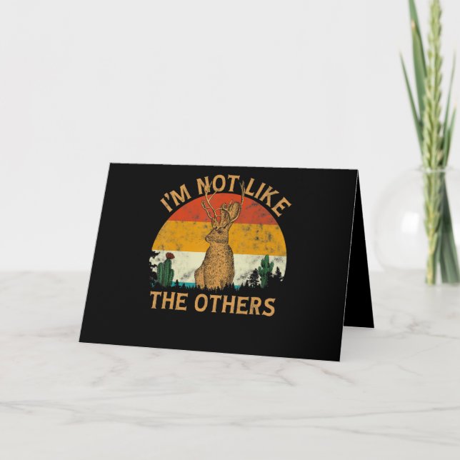 Carte Cactus Jackalope de Sunset de style Lover| Lover d (Devant)