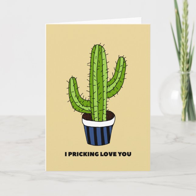 Carte Cactus Love Card (Devant)