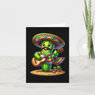 Carte Cactus Sombrero Guitare Cinco De Mayo Garçons Enfa