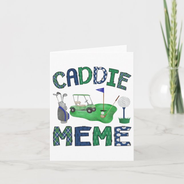 Carte Caddie Meme Trou En Un Anniversaire Golf Lover Par (Devant)