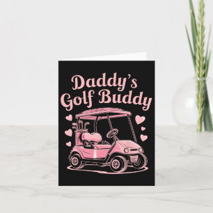 Carte Caddy de golf de papa enfants golfeur papa femmes 