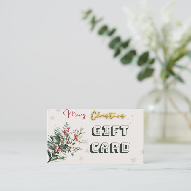 Carte cadeau $100 noël (Debout devant)