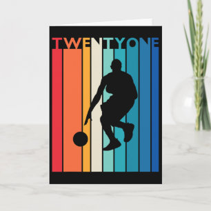 Carte Cadeau 21e anniversaire Vintage Sketll T-shirt pou