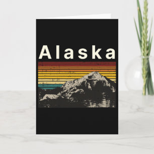 Carte Cadeau Alaska Randonnée Montagnes Coucher de solei