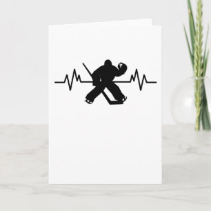 Carte Cadeau amusant de rythme cardiaque de joueur de ho