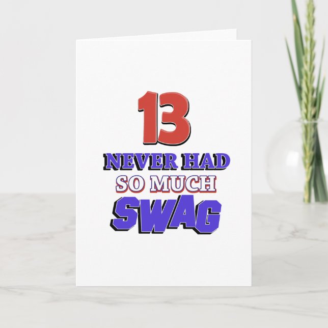 Carte Cadeau Anniversaire 13 ans (Devant)