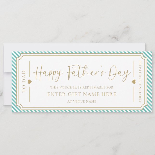 Carte cadeau Aqua Happy Fête des pères (Devant)