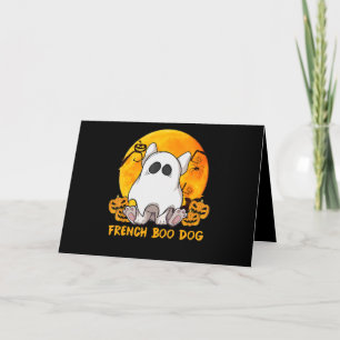 Carte Cadeau araignée French Boo Bulldog avec araignée c