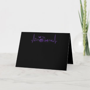 Carte Cadeau araignée   Ligne de rythme cardiaque drôle 