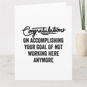 Carte Cadeau au revoir au collègue   Quitter le collabor