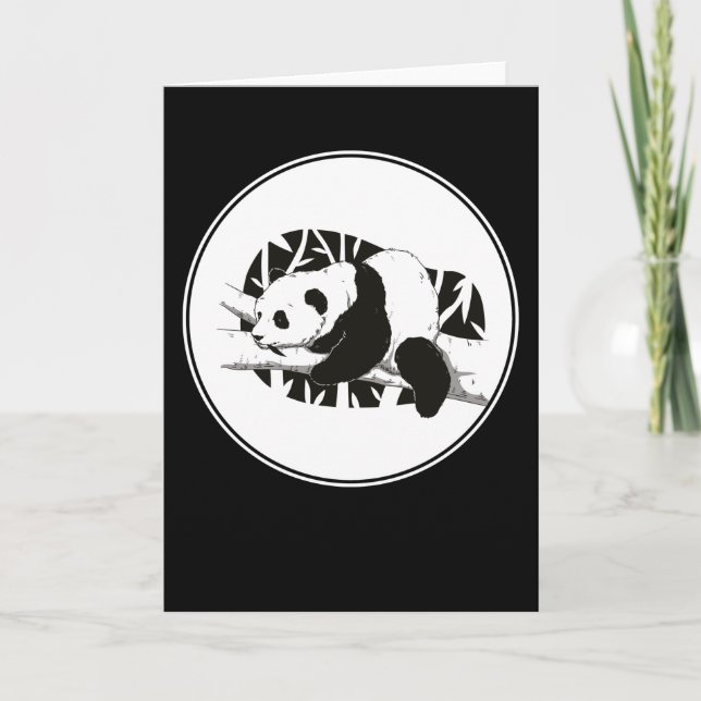 Carte Cadeau Beau Panda Mignon Ours Animal (Devant)