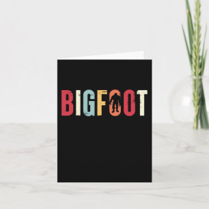 Carte Cadeau Bigfoot Sasquatch Vintage Rétro Anniversair