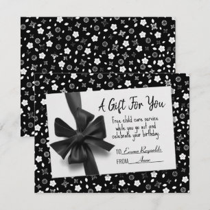 Carte cadeau Birthday Black Bow