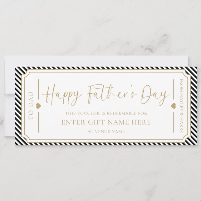 Carte cadeau Black Happy Fête des pères (Devant)
