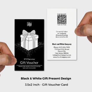 Carte cadeau Black & White pour petites entreprise
