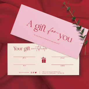 Carte cadeau Bush Pink Beauty Salon