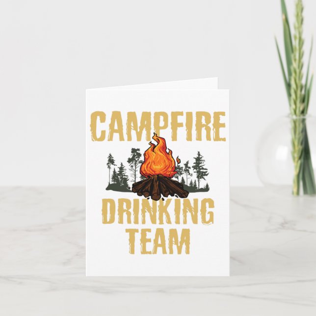 Carte Cadeau Campers - Campfire Dragon Team Camping Outd (Devant)
