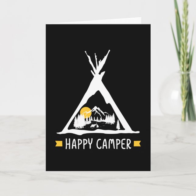 Carte Cadeau Camping-Car Caravane Camping-Car (Devant)