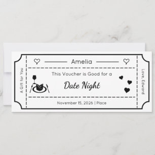 Carte-cadeau, carte de billet cadeau personnalisée