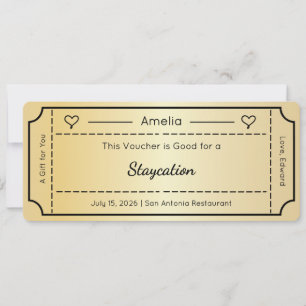 Carte-cadeau, carte de billet de cadeau personnali