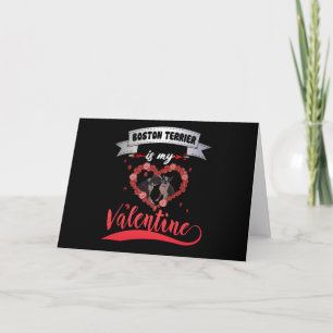 Carte Cadeau Chien Boston Terrier Est Ma Saint-Valenti