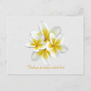 Carte cadeau client Tropical Plumeria Floral