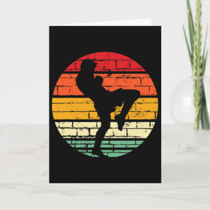 Carte Cadeau cool Muay Thai instructeur d'arts martiaux,