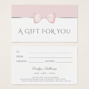 Carte cadeau Coquette arc rose