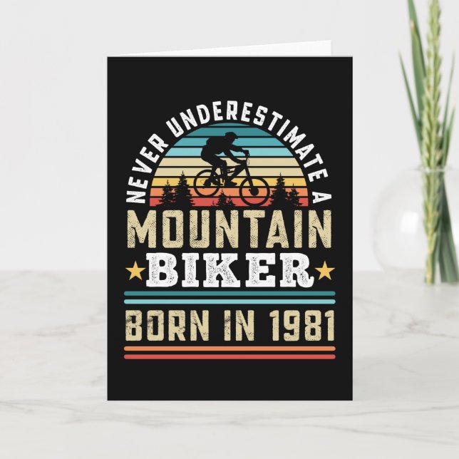 Carte Cadeau d'anniversaire 40 ans pour un cycliste de m (Devant)