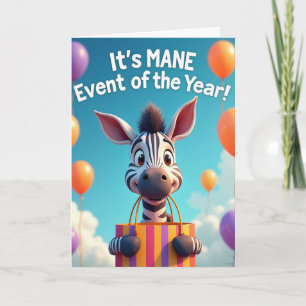 Carte cadeau d'anniversaire d'animal joueur