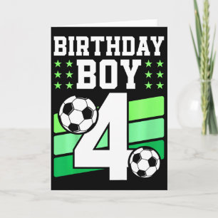 Carte Cadeau d'anniversaire de 4 ans pour garçon de 4 an