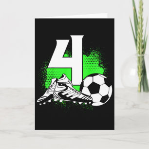 Carte Cadeau d'anniversaire de 4 ans pour garçon de 4 an