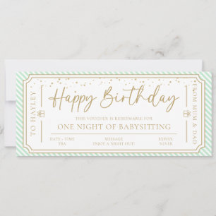 Carte cadeau d'anniversaire de naissance de la Men