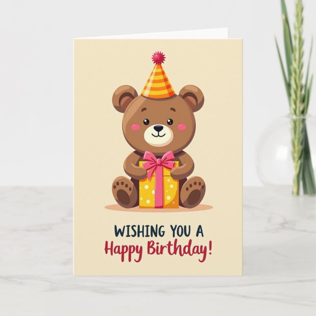 Carte cadeau d'anniversaire douce (Devant)