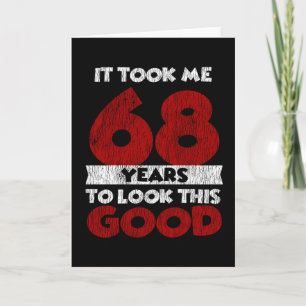 Carte Cadeau d'anniversaire drôle de 68 ans
