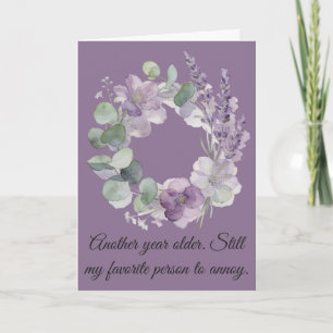 Carte Cadeau d'anniversaire drôle pour un partenaire pou