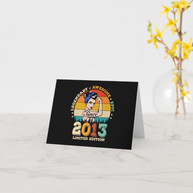Carte Cadeau d'anniversaire édition limitée Fille 2013 (Fleur jaune)