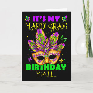 Carte Cadeau d'anniversaire en masque défilé Costume Par