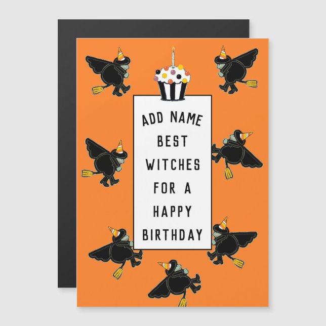 Carte cadeau d'anniversaire Halloween drôle (Devant / Derrière)