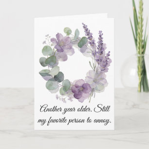 Carte Cadeau d'anniversaire humoristique pour un partena