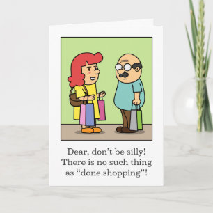 Carte Cadeau d'anniversaire impertinent de femme à mari