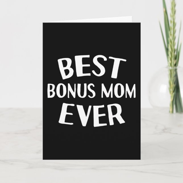 Carte Cadeau d'anniversaire Meilleur bonus maman jamais  (Devant)