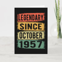 Cadeau d'anniversaire octobre 1957