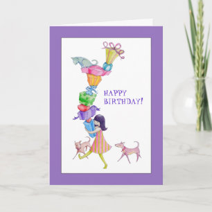 Carte cadeau d'anniversaire pour fille