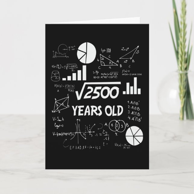 Carte Cadeau d'anniversaire pour professeur de mathémati (Devant)