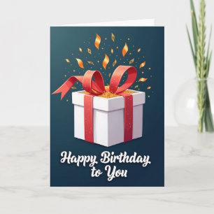 Carte cadeau d'anniversaire scintillante