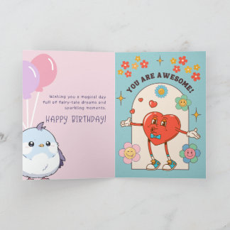 Carte cadeau d'anniversaire simple pour lui ou ell